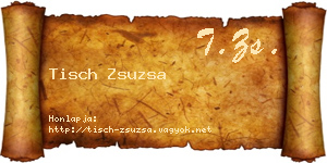 Tisch Zsuzsa névjegykártya