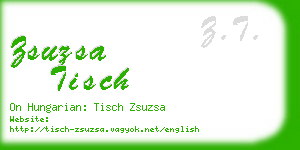 zsuzsa tisch business card